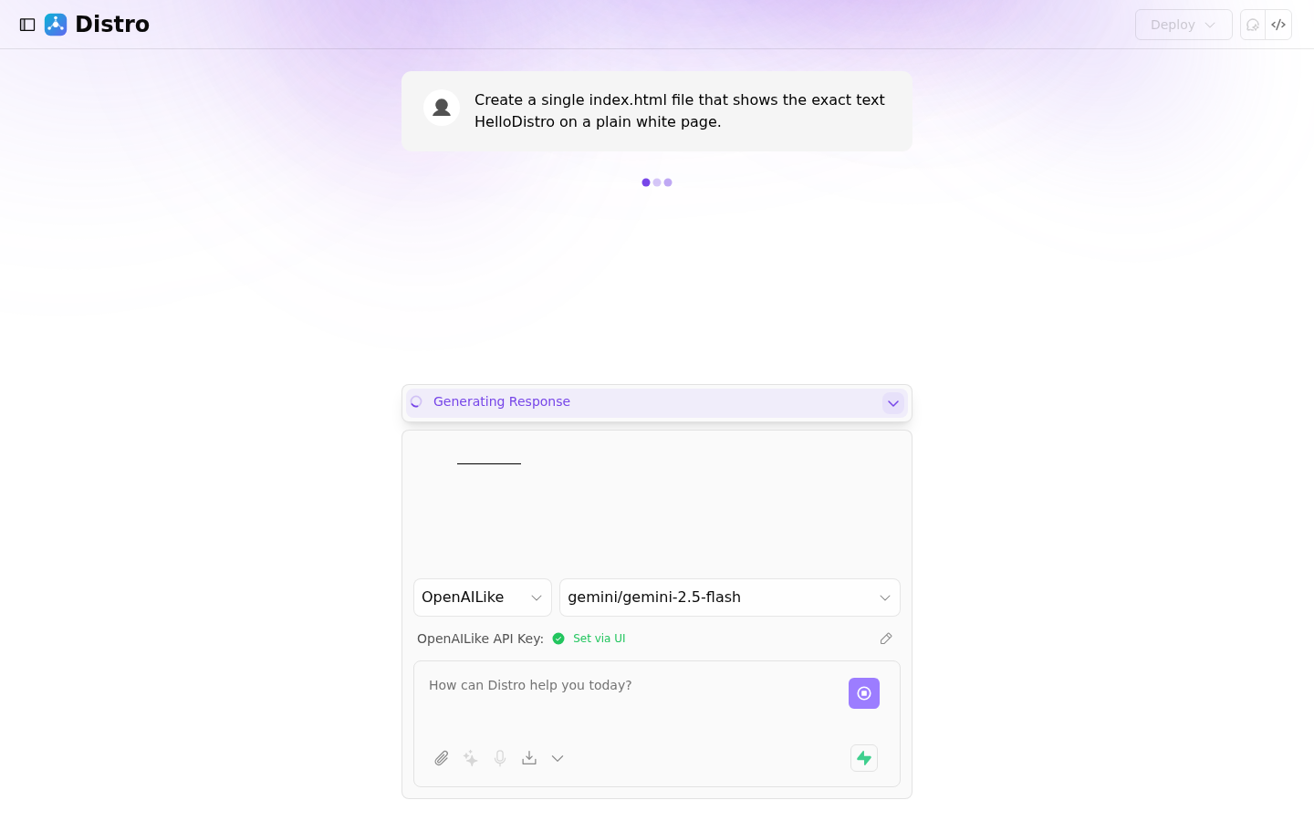 Distro live preview